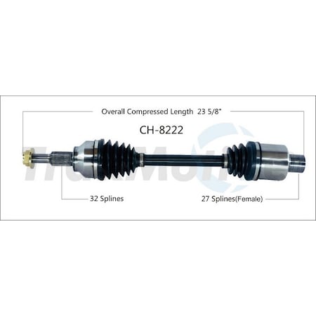 Surtrack Axle Cv Axle Shaft, Ch-8222 CH-8222